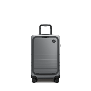 Front view of Expandable Carry-On Pro in Storm Grey