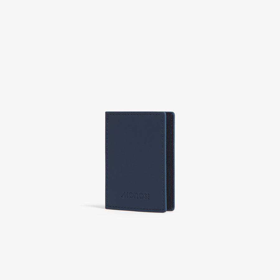 Oxford Blue | Side view of Slim Wallet in Oxford Blue