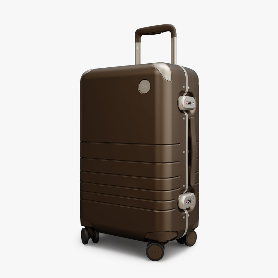 Adobe Brown | Angled view of Hybrid Carry-On in Adobe Brown