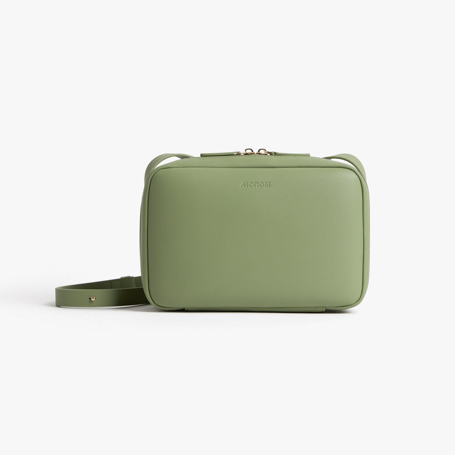 Cactus (Vegan Leather) | Front view of Metro Crossbody Cactus