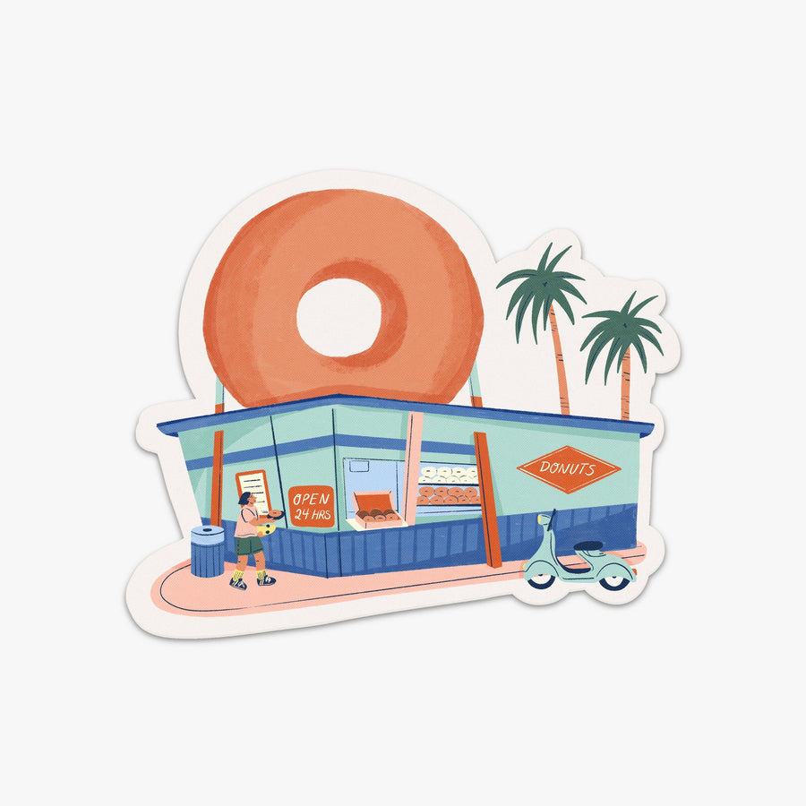 Los Angeles | Los Angeles Destination Stickers donut shop