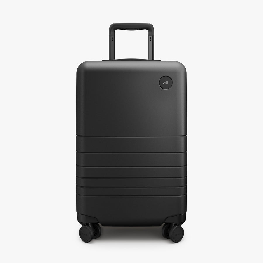 Midnight Black | Front view of Expandable Carry-On in Midnight Black