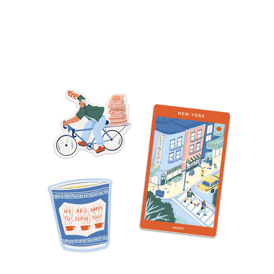 New York Scaled | New York stickers set of three