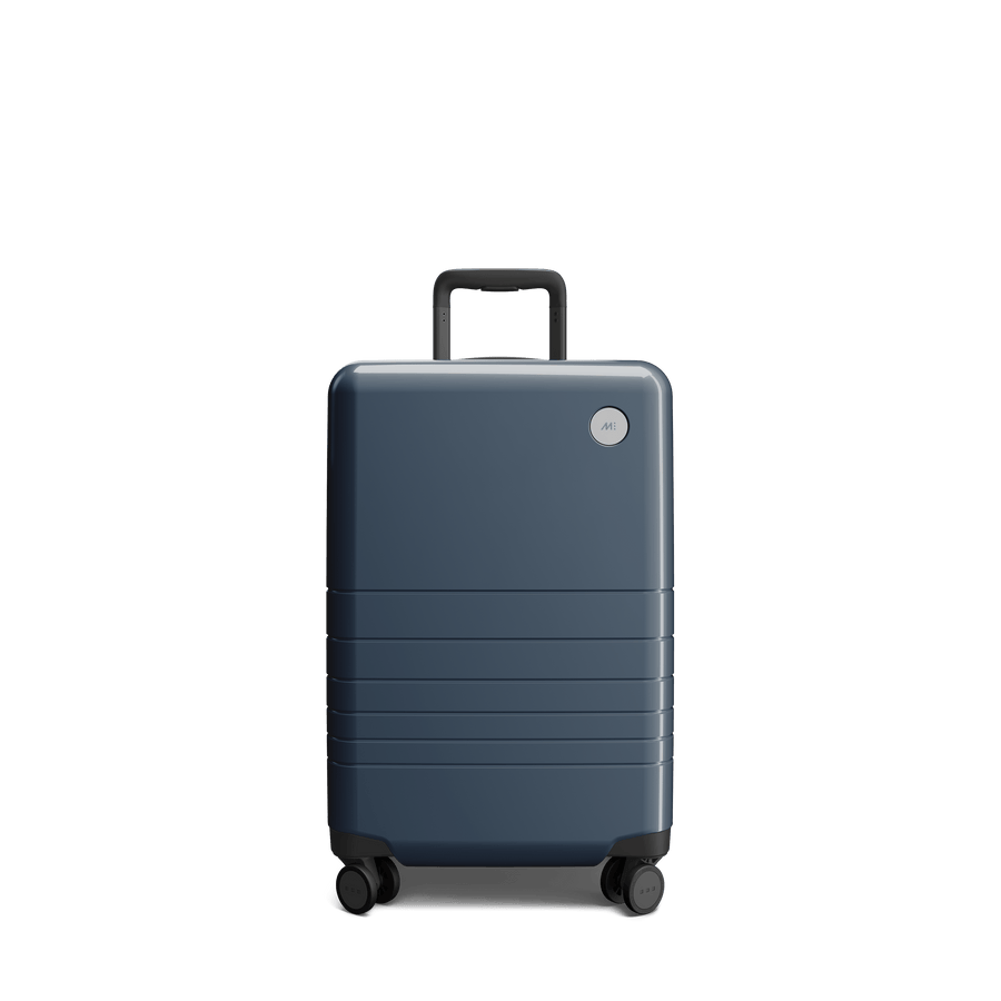 Arles Blue (Glossy) Scaled | Front view of Carry-On Plus in Arles Blue