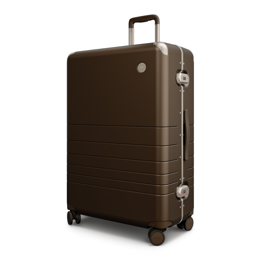 Adobe Brown Hover | Angle view of Hybrid Check-In Large in Adobe Brown