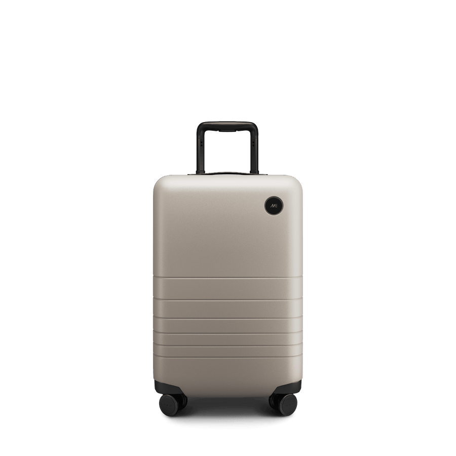 Desert Taupe Scaled | Front view of Carry-On in Desert Taupe