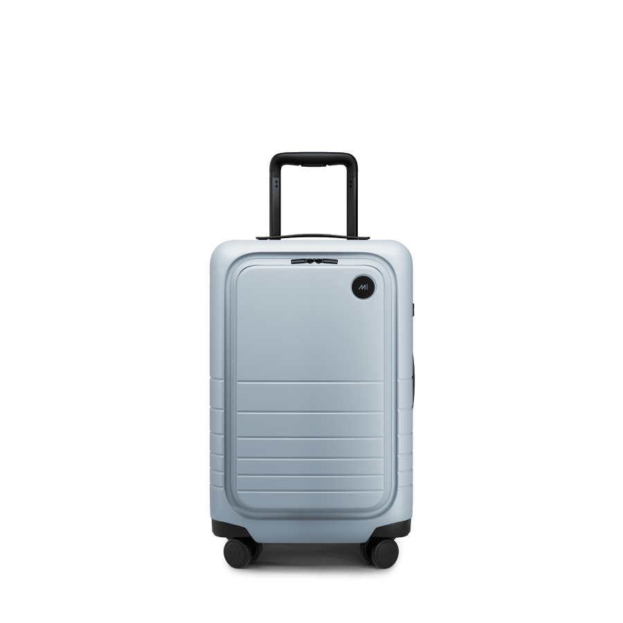 Blue Haze Scaled | Front view of Carry-On Pro in Blue Haze