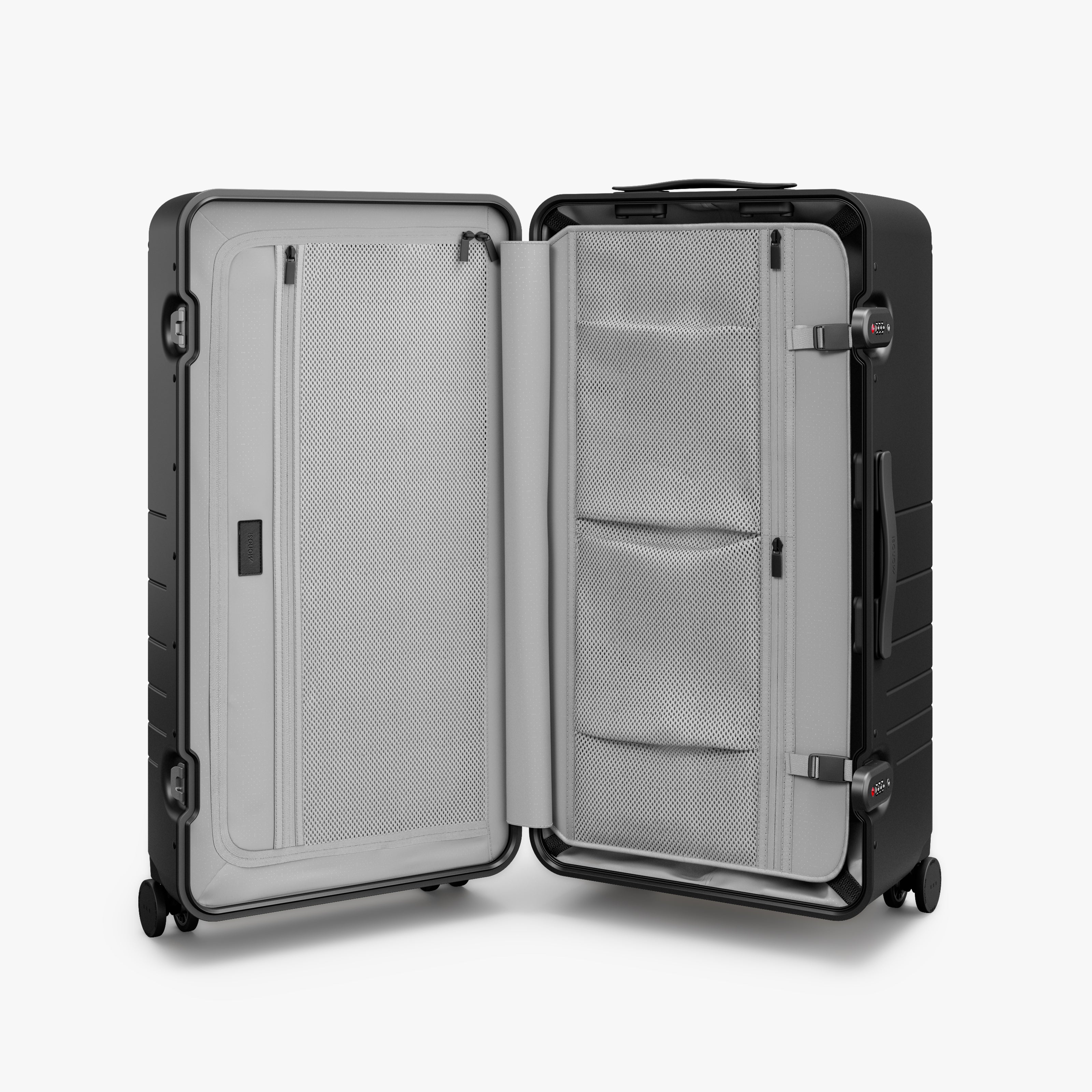Hybrid Trunk Check-In Luggage | Monos Australia Aluminum Suitcases