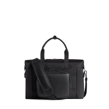 Back view of Metro Duffel in Carbon Black