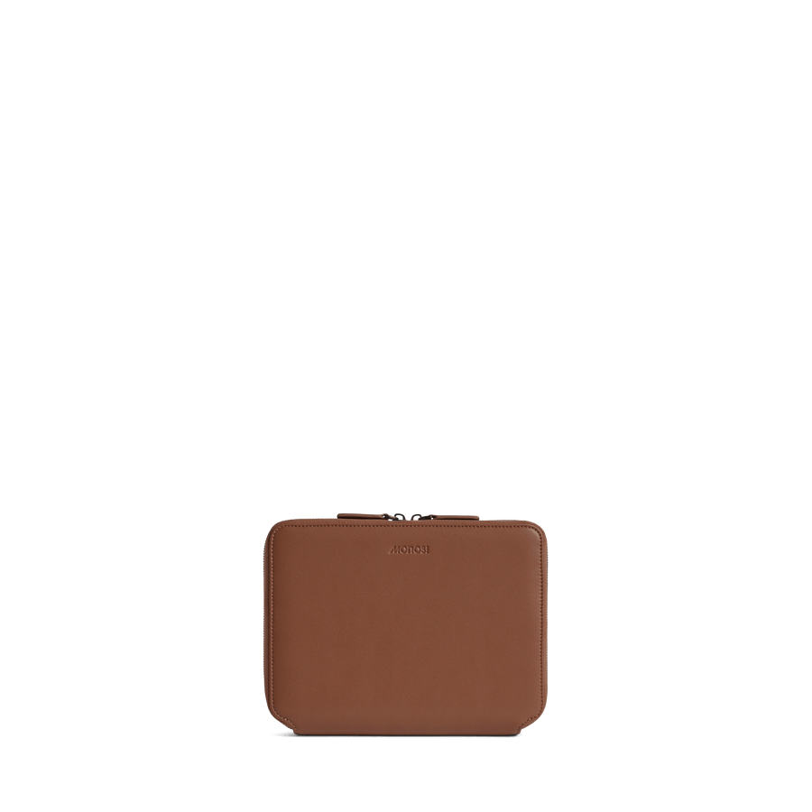 Mahogany (Vegan Leather) Scaled | Front view of Metro Folio Kit in Mahogany