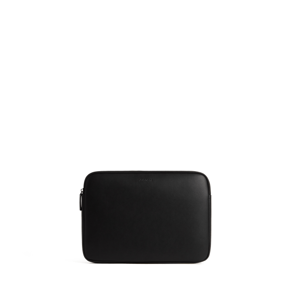 14-inch / Carbon Black (Vegan Leather) Scaled | Metro Laptop Sleeve in Carbon Black