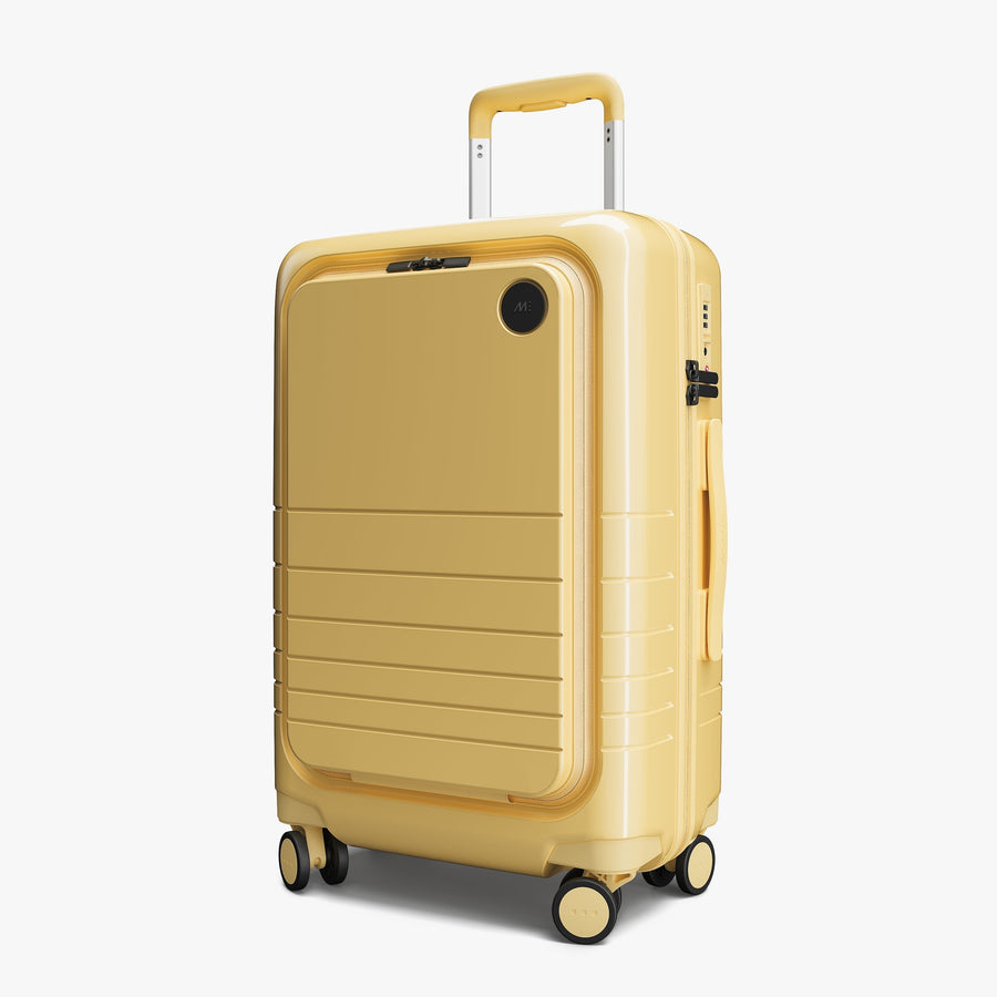 Banana Pudding (Glossy) | Angled view of Carry-On Pro Plus in Banana Pudding (Glossy)
