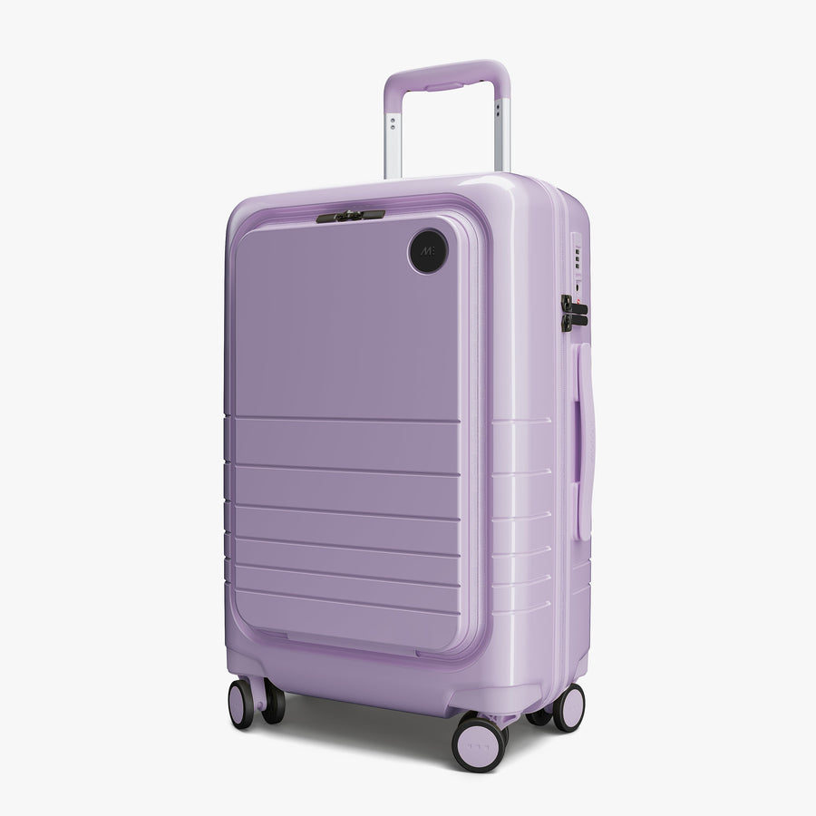 Purple Icing (Glossy) | Angled view of Carry-On Pro Plus in Purple Icing (Glossy)