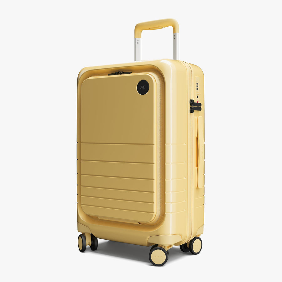 Banana Pudding (Glossy) | Angled view of Carry-On Pro in Banana Pudding (Glossy)