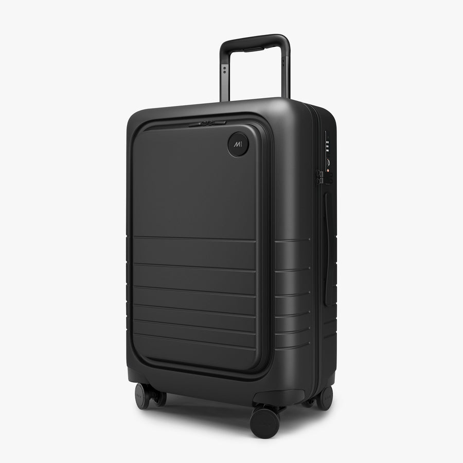 Midnight Black | Angled view of Carry-On Pro in Midnight Black