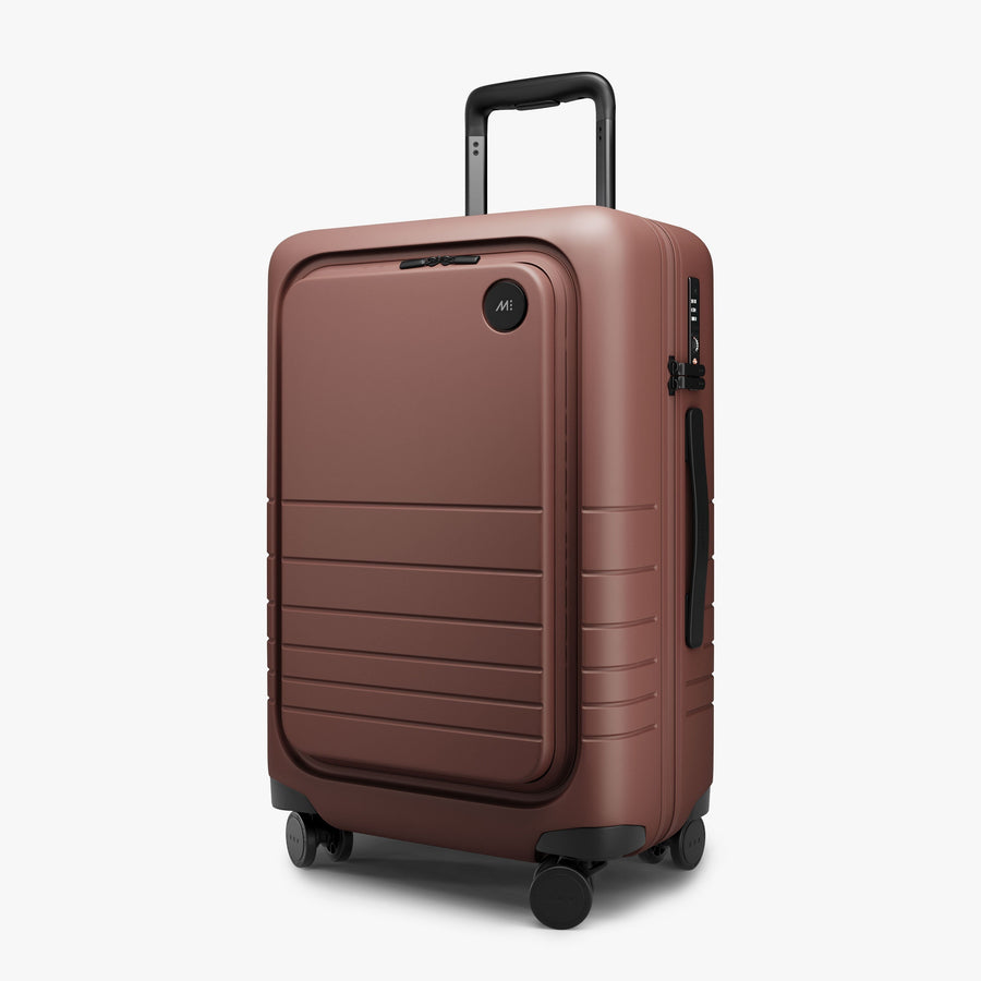 Terracotta | Angled view of Carry-On Pro in Terracotta