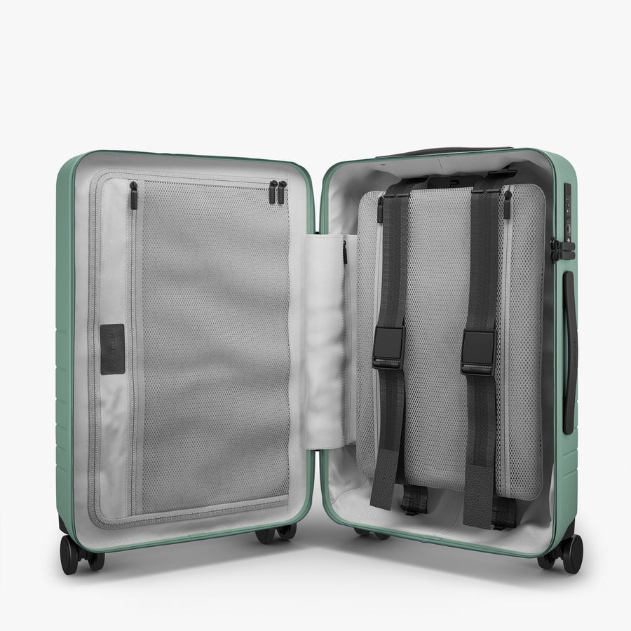 Sage Green | Inside view of Carry-On Pro in Sage Green