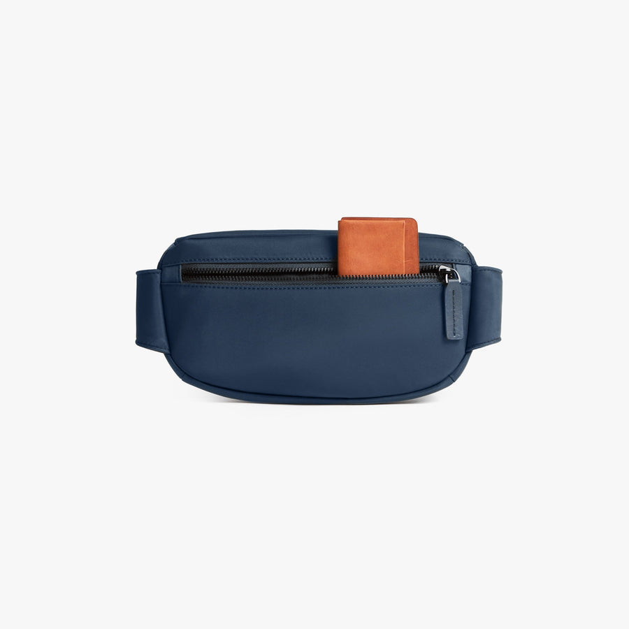 Oxford Blue | Back pouch view of Metro Sling in Oxford Blue